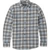 Volcom Mens Caden Plaid Long Sleeve Flannel Shirt – Classic Fit, Button-Front, Soft Brushed Cotton(Tower Grey)