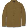 Volcom Mens Caden Solid Long Sleeve Button Down Shirt(Butternut)