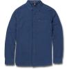 Volcom Mens Caden Solid Long Sleeve Button Down Shirt(Smokey Blue)