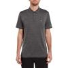 Volcom Men’s Hazard Performance Short Sleeve Lightweight Golf Polo(Heather Black)