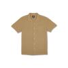 Volcom Mens Hobarstone Short Sleeve Classic Fit ShirtButton Down Shirt(Sand Brown)