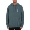Volcom Men’s Iconic Stones Hooded Fleece Pullover Sweatshirt(Slate)