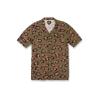 Volcom Mens Party Animals Short Sleeve Printed ShirtButton Down Shirt(Military)