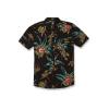 Volcom Mens Regular Marble Floral Short Sleeve Button Down Hawaiian Shirt(Black Combo)