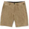 Volcom Men’s Stone Faded Hybrid Quick Dry Shorts(Dark Khaki)