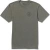 Volcom Mens Stone Tech Short Sleeve Quick Drying Tee(Charcoal Heather Circle)