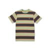 Volcom Mens Striped Knit T-Shirt – Short Sleeve Crewneck Tee, Soft Cotton Jersey(Old Mill Bandstone)