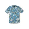 Volcom Men’s Tropical Hideout Short Sleeve Button Down Hawaiian Shirt(Maliblue)
