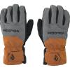 Volcom Unisex-Adult Nyle Insulated Pipe and Park Winter Snowboard SKi Gloves(Charcoal S5)