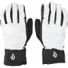Volcom Unisex-Adult Nyle Insulated Pipe and Park Winter Snowboard SKi Gloves(White Camo S5)
