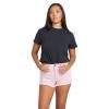 Volcom Womens 1991 Stone High Waisted Cutoff Denim Jean Short(Guava)