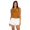 Volcom Womens 1991 Stone High Waisted Cutoff Denim Jean Short(Star White)