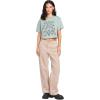 Volcom Womens 1991 Stone Low Rise Denim Jean Pant(Mushroom)