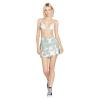 Volcom Women’s Coco Ho Wrap Tennis Mini Skirt(Sea Glass)