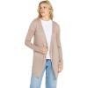 Volcom Womens Go Go Wrap Open Front Cardigan Sweater (Regular & Plus Size)(Stone 1)