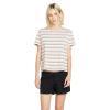 Volcom Womens Halite Striped Short Sleeve Tee(Dusty Rose)