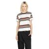 Volcom Womens Halite Striped Short Sleeve Tee(Firecracker)