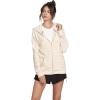 Volcom Women’s Lil Zip Up Hooded Fleece Sweatshirt(Light Peach)