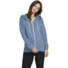 Volcom Women’s Lil Zip Up Hooded Fleece Sweatshirt(Sandy Indigo)