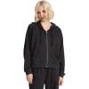 Volcom Women’s Lil Zip Up Hooded Fleece Sweatshirt(Vinitage Black)
