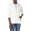 Volcom Women’s Lil Zip Up Hooded Fleece Sweatshirt(White)