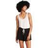 Volcom Women’s Lived In Lounge Fleece Sweat Shorts (Regular & Plus Size)(Black 3)