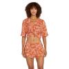 Volcom Womens Off Tropic Elastic Waist Short(Burnt Sienna)