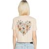 Volcom Womens Short Sleeve Pocket Dial Tee – Crew Neck T-Shirt with Chest Pocket and Screen Print(Dusty Rose)