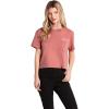 Volcom Womens Short Sleeve Pocket Dial Tee – Crew Neck T-Shirt with Chest Pocket and Screen Print(Sepia)