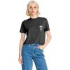 Volcom Womens Short Sleeve Pocket Dial Tee – Crew Neck T-Shirt with Chest Pocket and Screen Print(Vintage)
