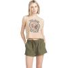 Volcom Womens Sunday Strut Elastic Waist Short(Army)