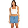 Volcom Womens Sunday Strut Elastic Waist Short(Park Blue)