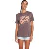 Volcom Womens Tern N Bern Short Sleeve Boyfriend Tee(Slate Grey)