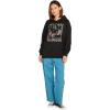 Volcom Women’s Truly Stoked Ovesized Bf Hooded Fleece Sweatshirt(Black 1)