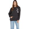 Volcom Women’s Truly Stoked Ovesized Bf Hooded Fleece Sweatshirt(Vintage Black)