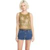 Volcom Womens to The Bank Organic Cotton Graphic Tank Top – Relaxed Boxy Fit, Breezy Summer Style(Moss)