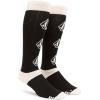 Volcom mens Heavy Weight Snowboard Ski Sock(Black S3)