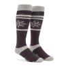 Volcom mens Heavy Weight Snowboard Ski Sock(Maroon S4)