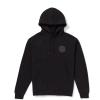Volcom mens Pullover Logo Fleece Hooded Sweatshirt – Soft Brushed Interior, Classic Fit, Kangaroo Pocket, Ribbed Cuffs & Hem(Black Po)