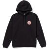 Volcom mens Pullover Logo Fleece Hooded Sweatshirt – Soft Brushed Interior, Classic Fit, Kangaroo Pocket, Ribbed Cuffs & Hem(Black Stone)
