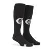 Volcom mens Synth Medium Weight Snowboard Sock(Black S2)