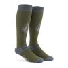 Volcom mens Synth Medium Weight Snowboard Sock(Military S4)