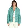 Volcom womens Enemy Stone Hooded Zip Front Windbreaker Jacket(Stormy Blue)