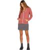 Volcom womens Lil Zip Up Hooded Fleece Sweatshirt(Rosewood)
