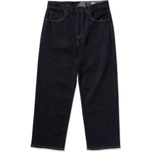 Volcom Mens Billow Loose Fit Baggy Denim Jeans – Relaxed Vintage Style, Soft Cotton Denim, Wide Leg(Rinse)