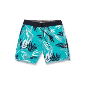 Volcom Mens Bleeding Leaf Mod 18″ Boardshort Trunk(Volt)