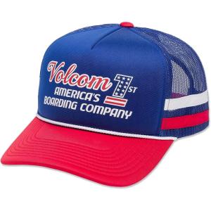 Volcom Men’s Cheese Mesh Trucker Hat(Froth Chili Red)