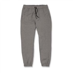 Volcom Mens Frickin Cross Shred Hybrid Jogger Pants – Elastic Waist Drawstring, Tapered Fit(Grey)