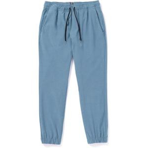 Volcom Mens Frickin Cross Shred Hybrid Jogger Pants – Elastic Waist Drawstring, Tapered Fit(Stone Blue)