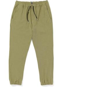 Volcom Mens Frickin Cross Shred Hybrid Jogger Pants – Elastic Waist Drawstring, Tapered Fit(Vintage Green)